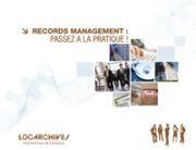 Guide pratique sur le records management par Locarchives